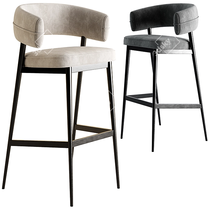 Modern NENA Bar Chair 2017 3D model image 1