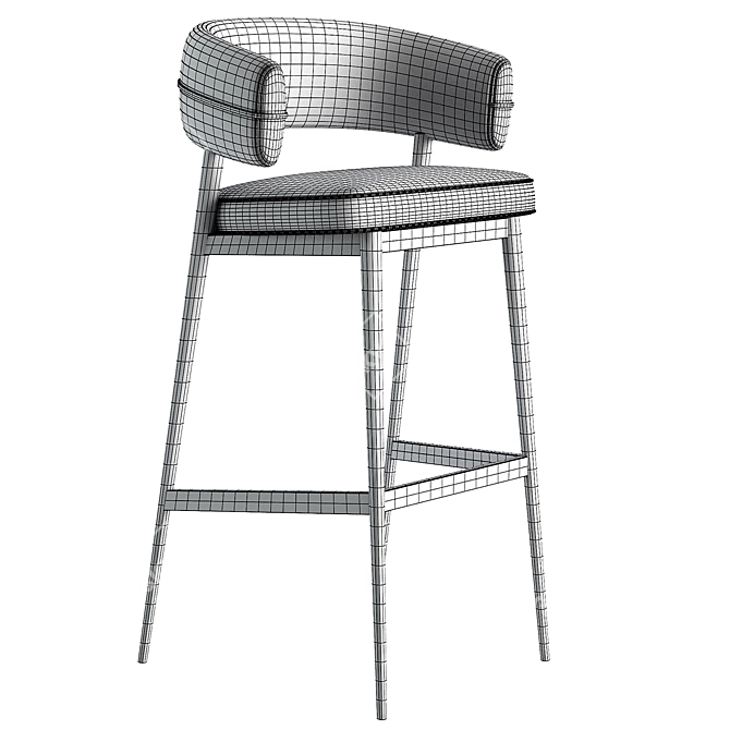 Modern NENA Bar Chair 2017 3D model image 4