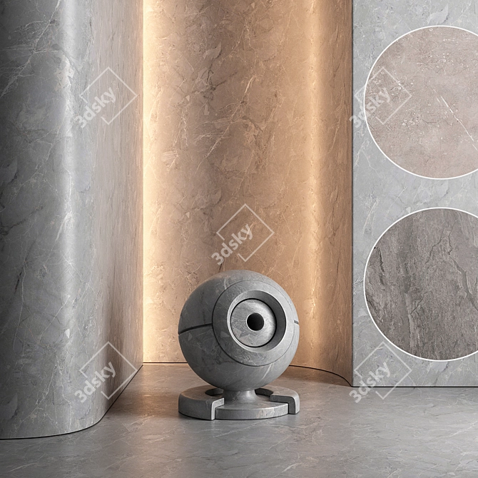 Seamless Marble Texture Pack 3D model image 1