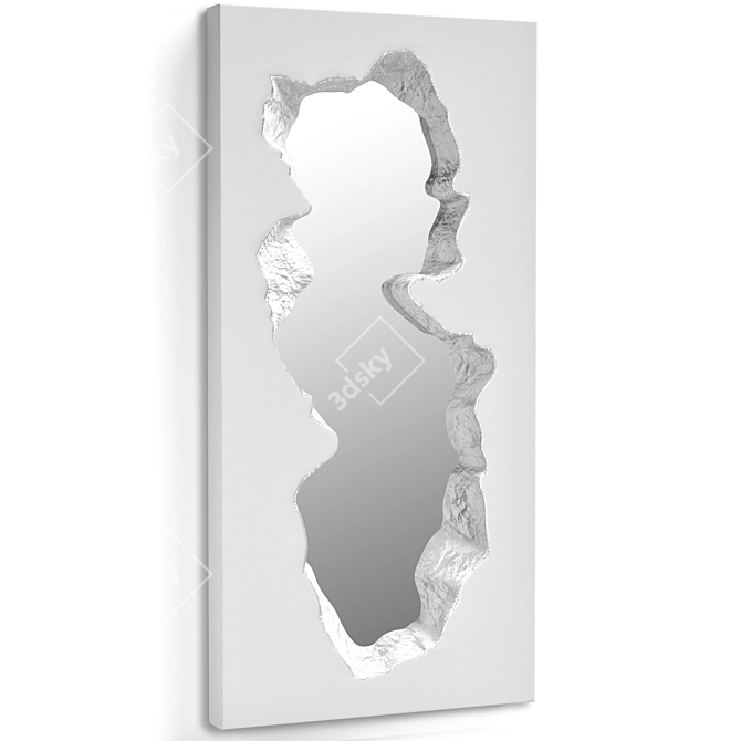 Cracked Stone Mirror, 3D Model 3D model image 3