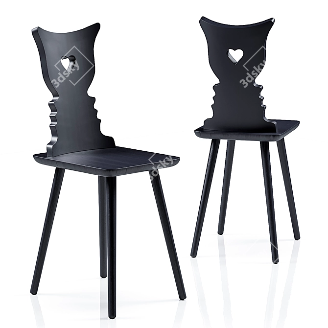 Modern Elegance: WE CHAIR Design 3D model image 1