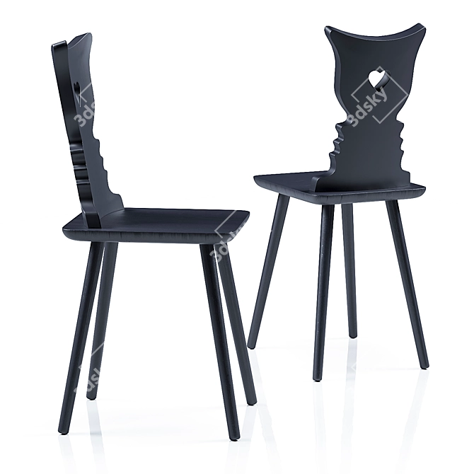 Modern Elegance: WE CHAIR Design 3D model image 2