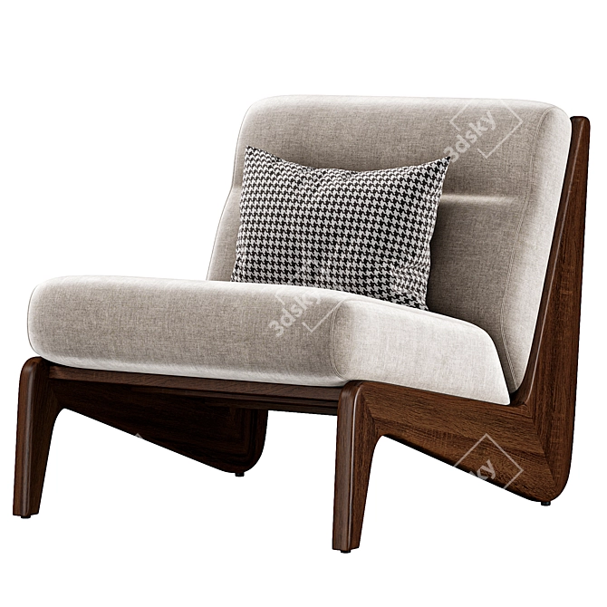 Fletcher Outdoor Armless Chair SohoHome 3D model image 2