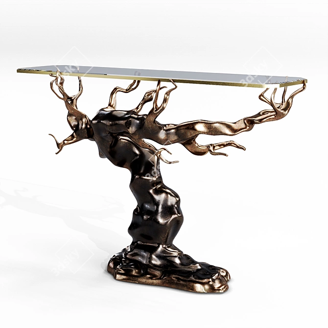 Dreamworld-inspired Forest Console 3D model image 2