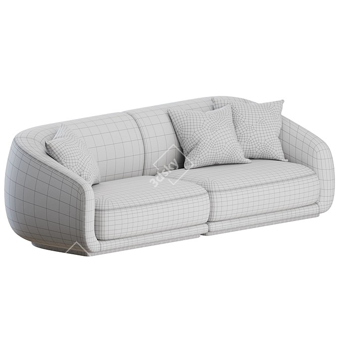 Modern Chic Wendelbo 2 Seater 3D model image 4
