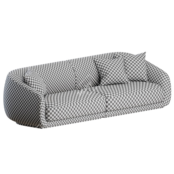 Wendelbo Montholon 3 Seater Sofa 3D model image 2