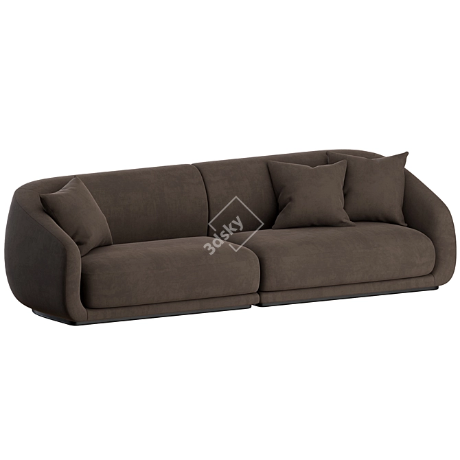 Wendelbo Montholon 3 Seater Sofa 3D model image 4