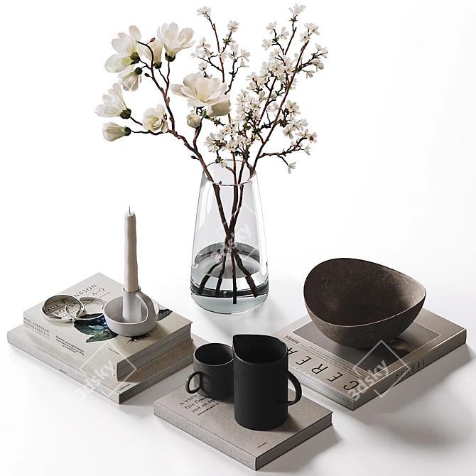 Decorative Set for Coffee Table 3D model image 5