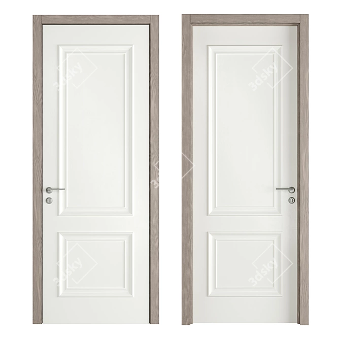 OPPEIN Interior Doors with Stylish Hardware 3D model image 3