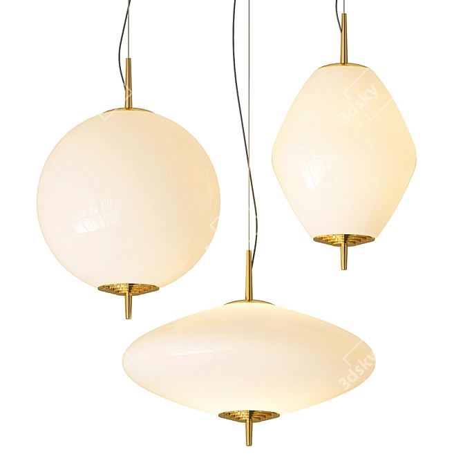  Modern Nova Pendant Suspension Lamp 3D model image 5