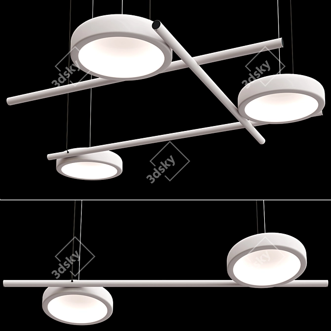 Modern LED Pendant Lamp Mood 3D model image 2