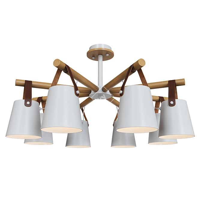 Artelamp Thomas Ceiling Chandelier Black White 3D model image 4