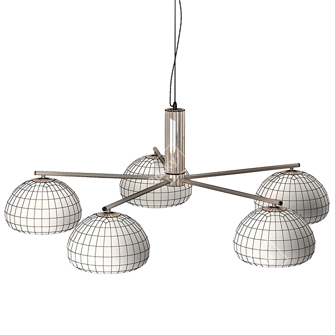 Romatti FUNF Chandelier 3D model image 4