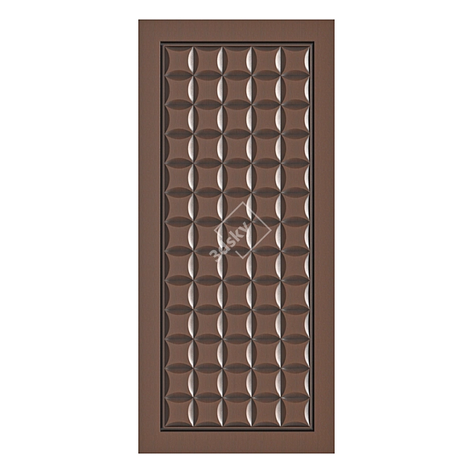 WPC Door Digital Print Design 3D model image 2