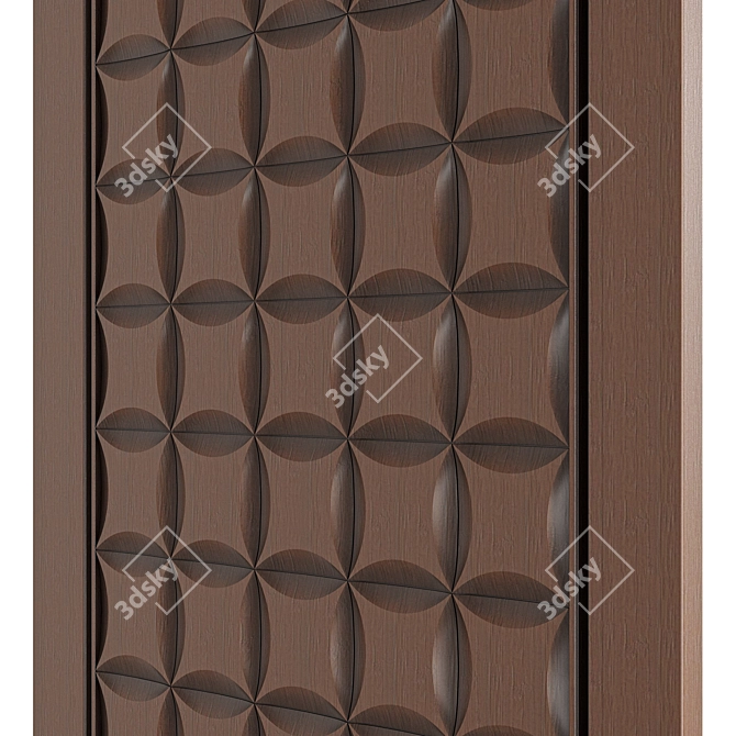 WPC Door Digital Print Design 3D model image 3