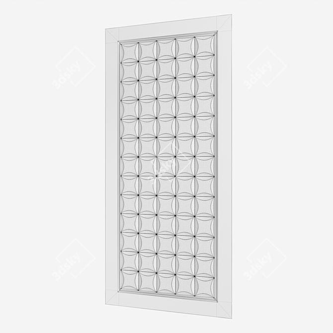 WPC Door Digital Print Design 3D model image 5