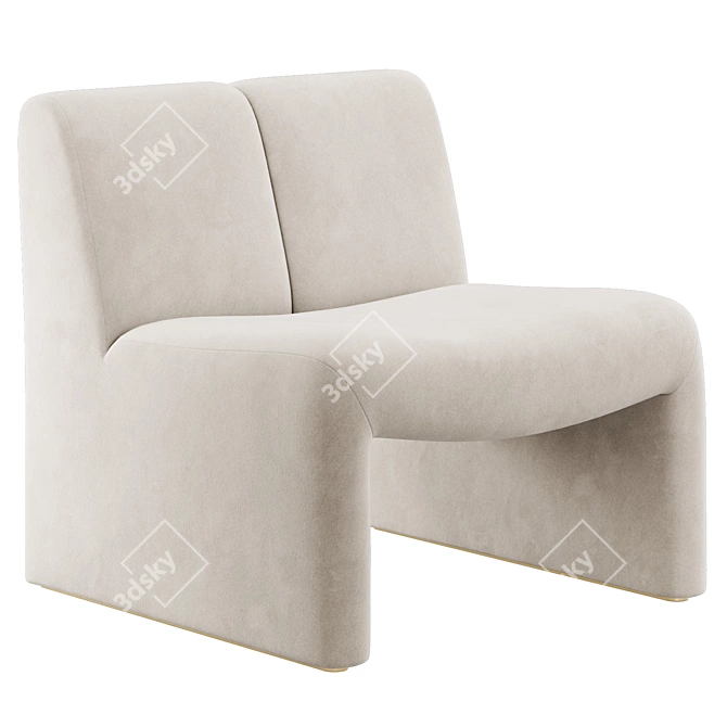 Modern Boucle Chair Eichholtz Macintosh 3D model image 3
