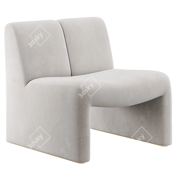 Modern Boucle Chair Eichholtz Macintosh 3D model image 4