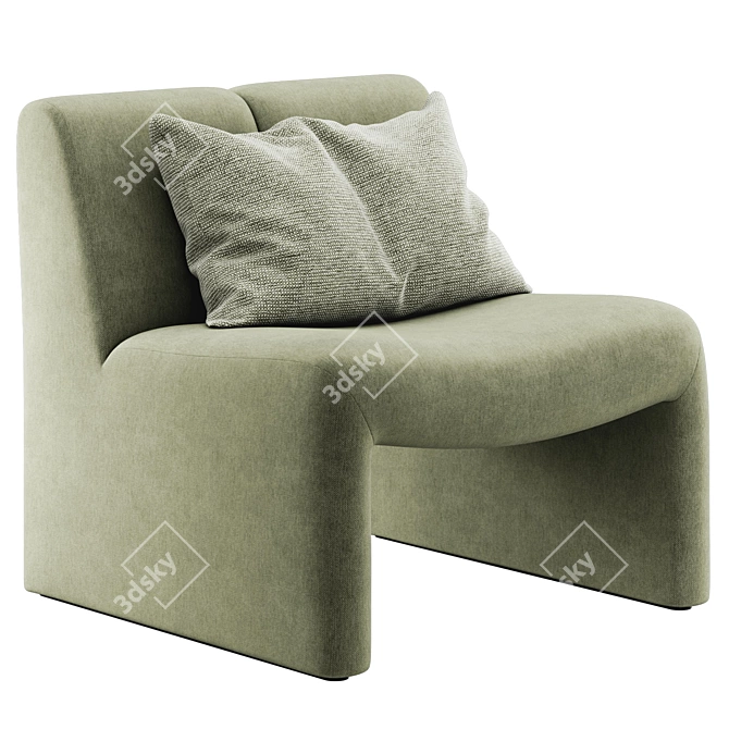 Modern Boucle Chair Eichholtz Macintosh 3D model image 5
