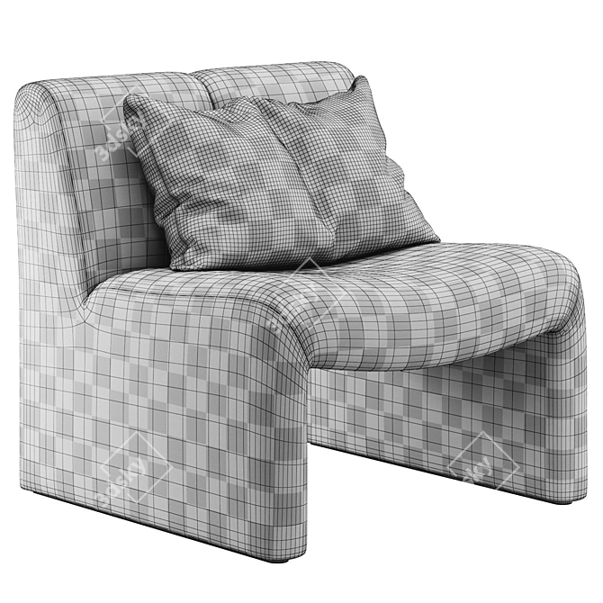 Modern Boucle Chair Eichholtz Macintosh 3D model image 6
