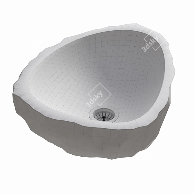 Natural Onyx Basin, Unique Shapes 3D model image 6