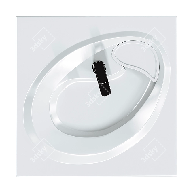 Modern Madera Ameli Sink 60x60 3D model image 2