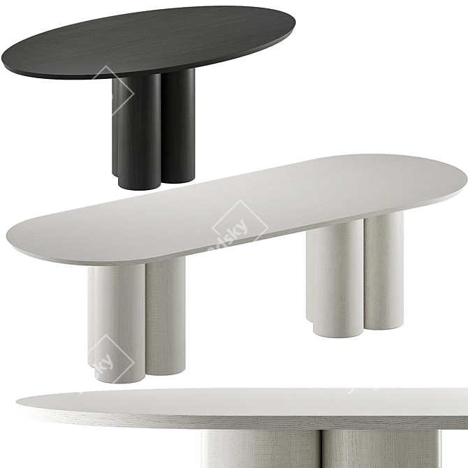 Cazarina Kitchen Table Set 3D model image 1