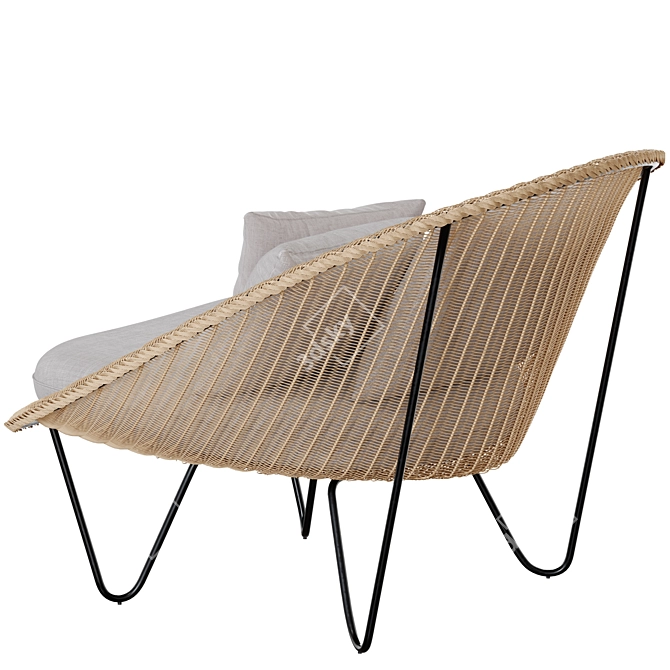 Vincent Sheppard Joe Outdoor Armchair 3D model image 3