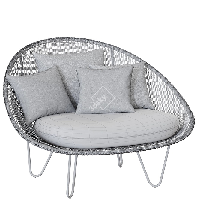 Vincent Sheppard Joe Outdoor Armchair 3D model image 4