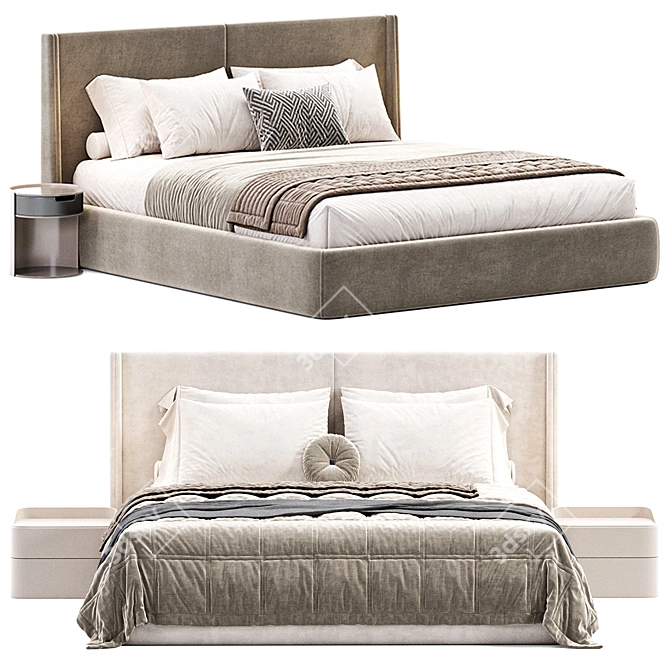 Elegant Elis Bed, Stylishclub Masterpiece 3D model image 2