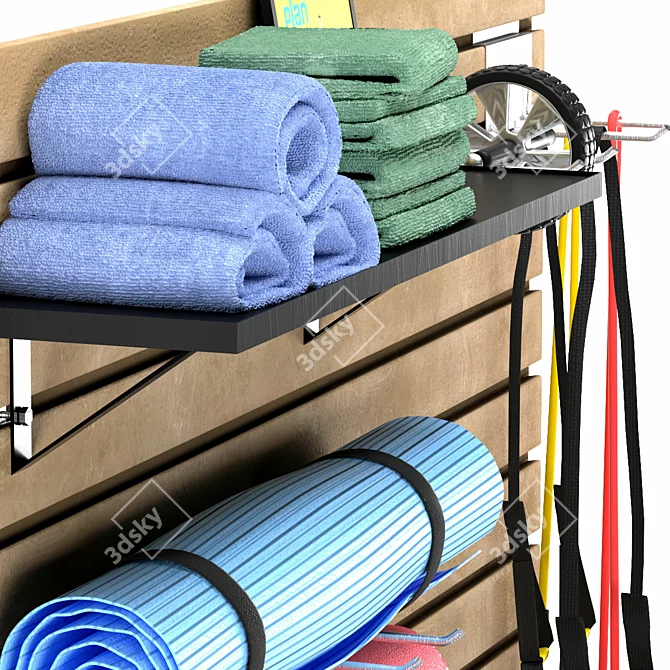 Premium Gym Storage and Organization 3D model image 4