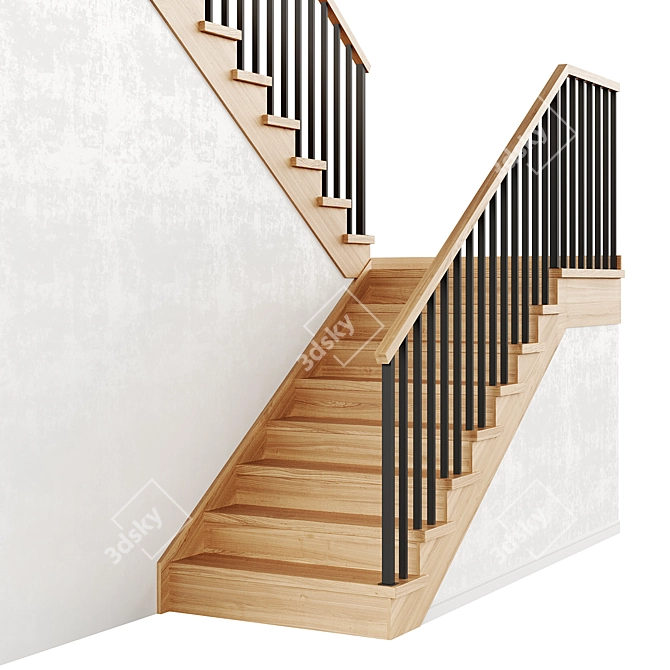 Compact Staircase 10 Collection 3D model image 2