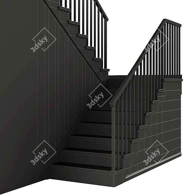 Compact Staircase 10 Collection 3D model image 6