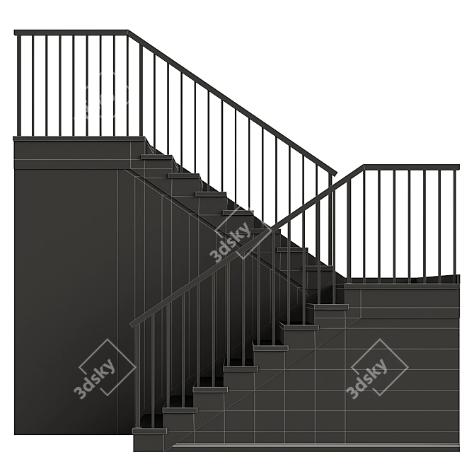 Compact Staircase 10 Collection 3D model image 7