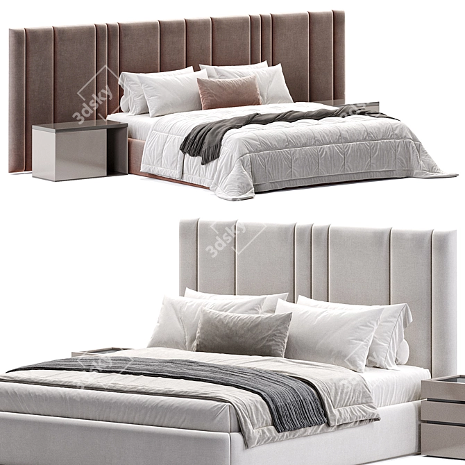 Elegant Verona Bed Frame. 3D model image 1