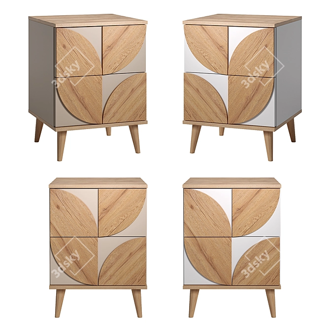 Modern-1 Nightstand by divan.ru 3D model image 2