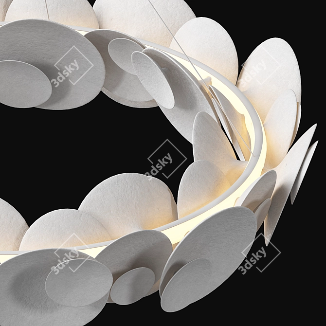  Elegant Seashell Chandelier by ANTONSON 3D model image 3