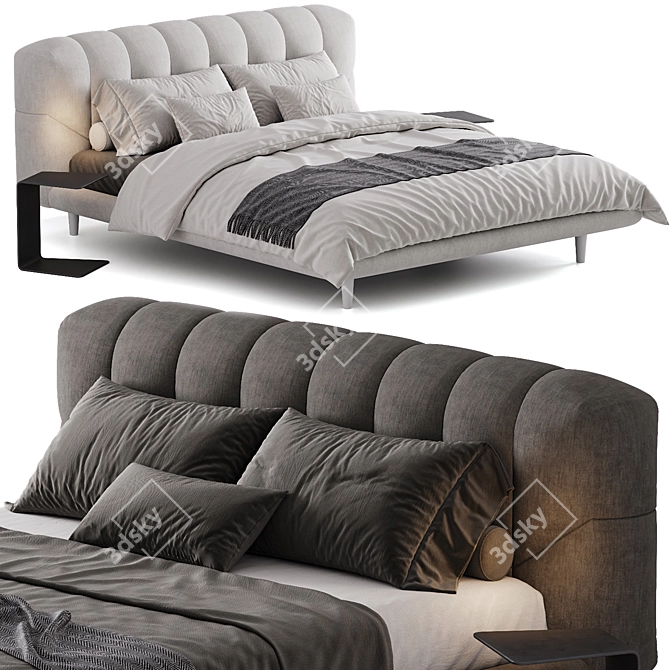 Luxury Zari MINOU Bed 3D model image 1