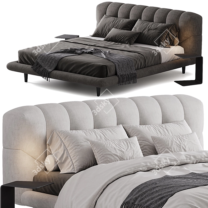 Luxury Zari MINOU Bed 3D model image 2