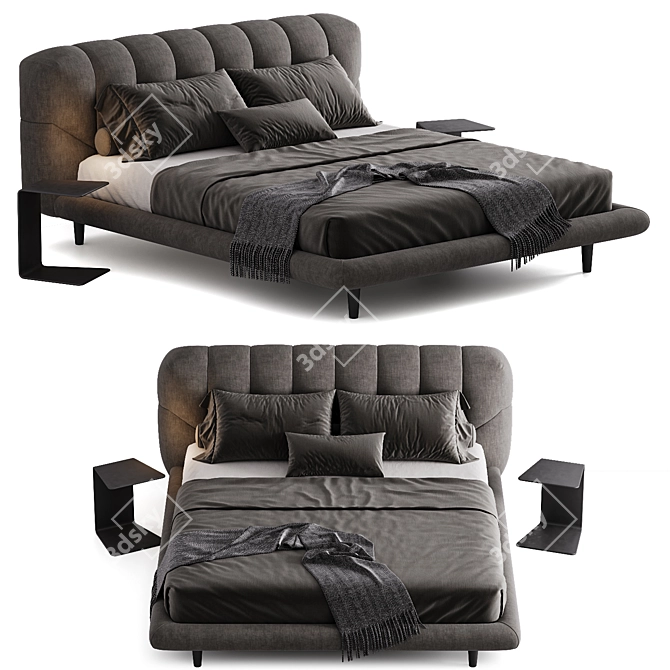 Luxury Zari MINOU Bed 3D model image 4