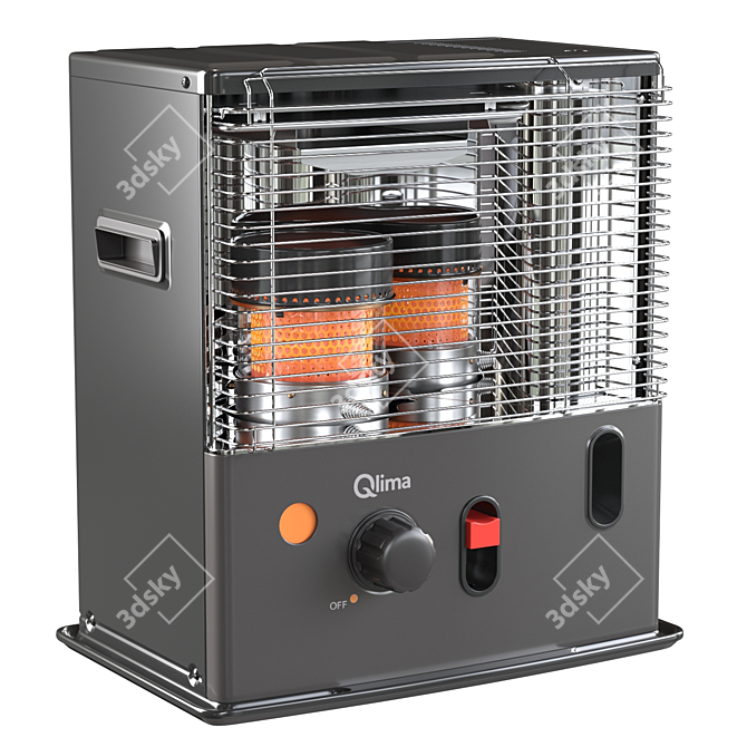 Qlima Display Heater 3D model image 1