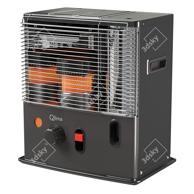 Qlima Display Heater 3D model image 3