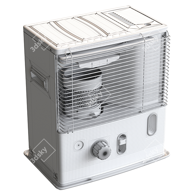 Qlima Display Heater 3D model image 5