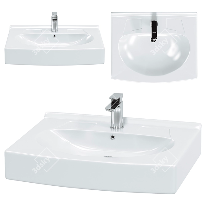 Santek Pilot 1WH301970 Basin 3D model image 1