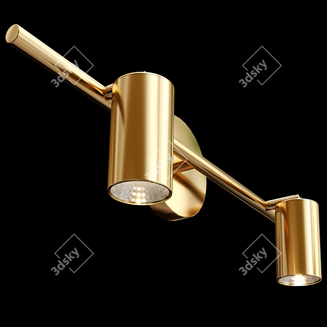 Adjustable Spotlight Wall Light 3D model image 4