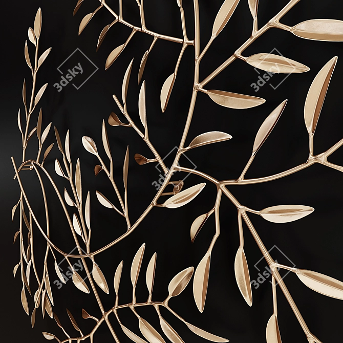 Cazarina Willow Metal Wall Decor 3D model image 2