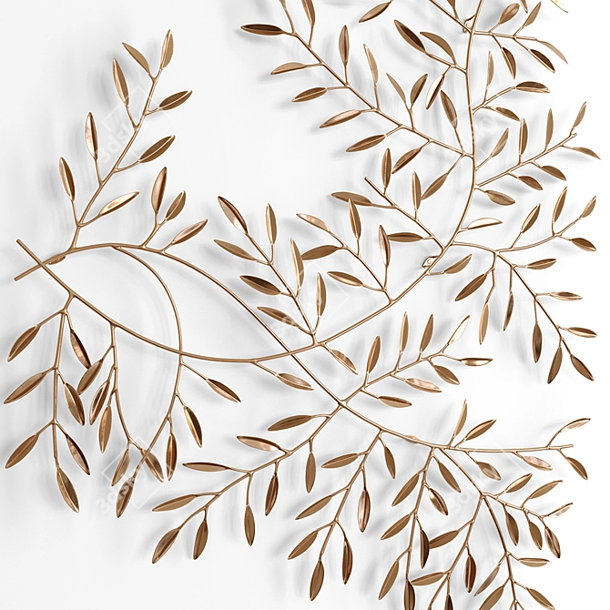 Cazarina Willow Metal Wall Decor 3D model image 3
