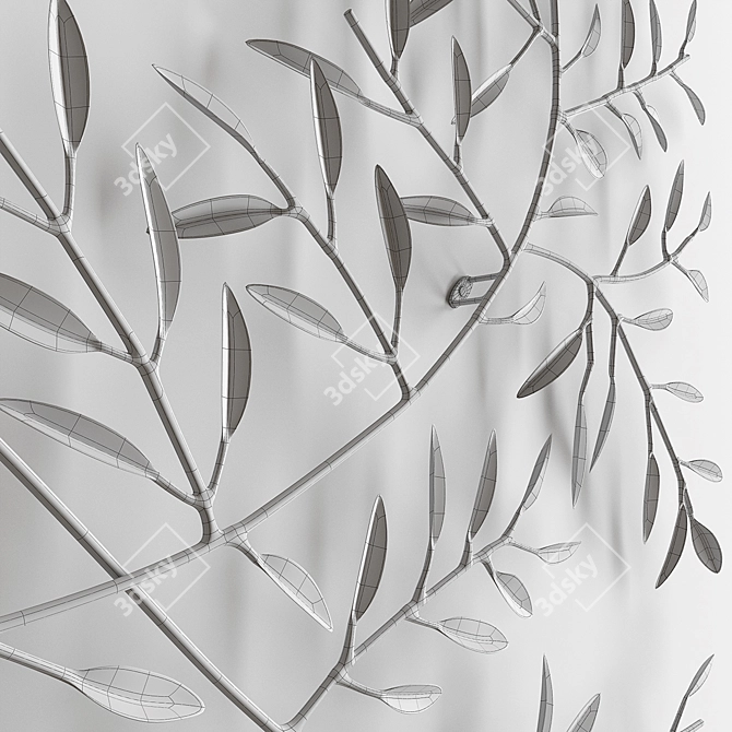 Cazarina Willow Metal Wall Decor 3D model image 4