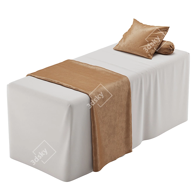 Luxury Spa Bed: Elegant Comfort 3D model image 2