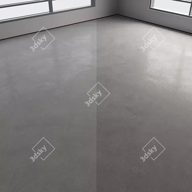 Polished Seamless Concrete Floor 3D model image 2